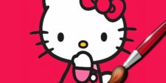 Easy Coloring Kitty