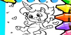 Magical Unicorn Coloring Pages