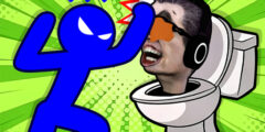 Stickman Hero Skibidi Tower Defense